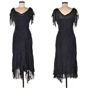 Vintage 90s Y2K Newport News Midi 2 Piece Slip Dress Whimsygoth Fairycore Size 8